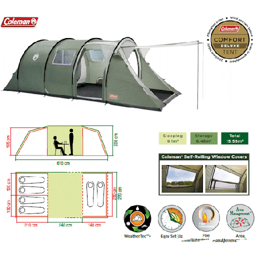 Coleman Coastline 6 Deluxe Tunnel Tent