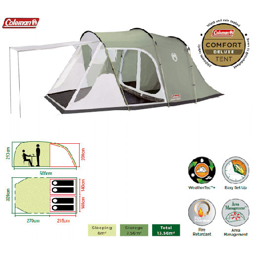 Coleman Lakeside 4 Tent - Package Deal 