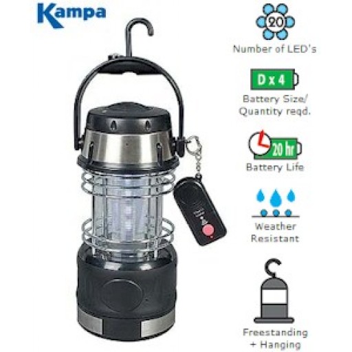 Kampa Zap LED Remote Control Lantern