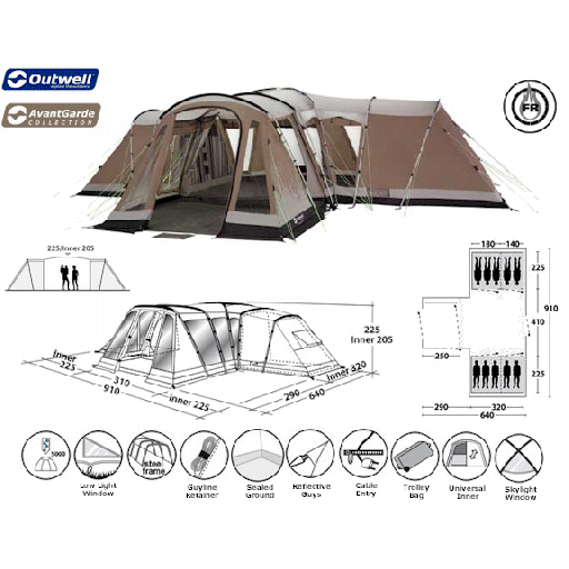 Outwell Maryland XL Tunnel Tent - 2011 Model