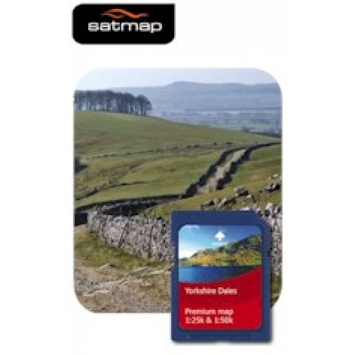 Satmap Yorkshire Dales 1:25k & 1:50k Map Card