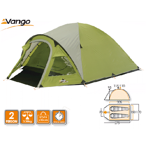 Vango Alpha 250 Dome Tent - 2011 Model