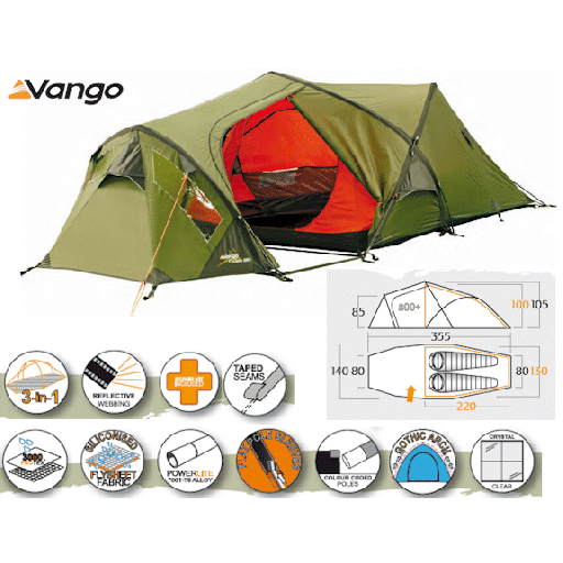 Vango Cyclone 200+ Mountain Tent - 2010 Model