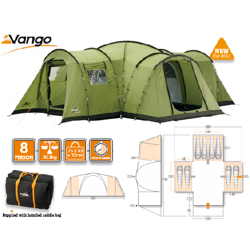 Vango Kasari 800 Dome Tent - 2011 Model