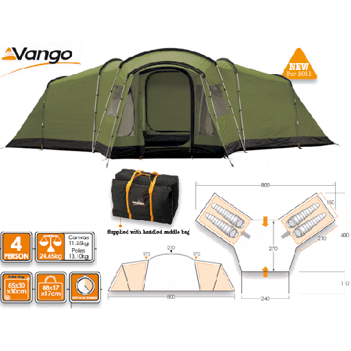 Vango Marano 400 Dome Tent - 2011 Model