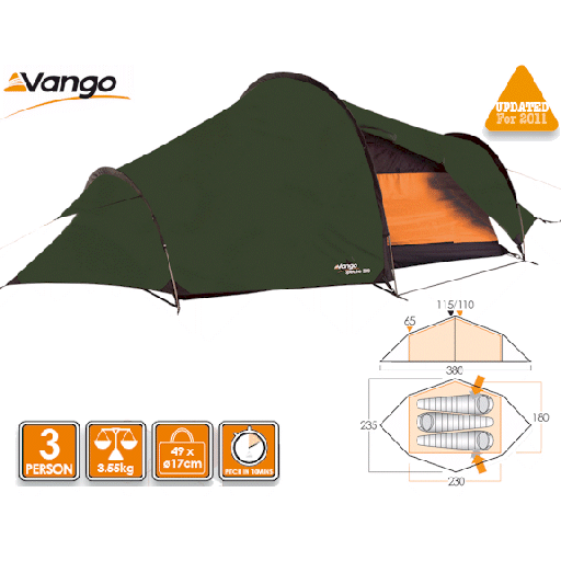 Vango Spectre 300 Lightweight Tent - 2011 Model
