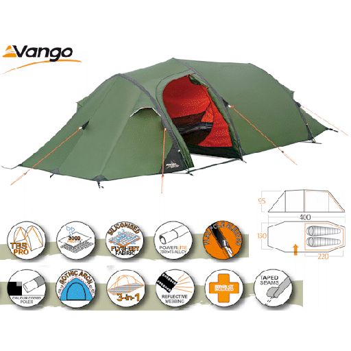Vango Spirit 200+ Ultralite Tent - 2010 Model