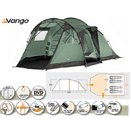 Vango Tigris 400 Family Tunnel Tent - 2010 Model