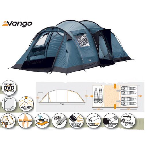 Vango Tigris 600 Family Tunnel Tent - 2010 Model