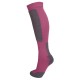 Manbi Snow-Tec Adult Technical Ski Socks - Fuchsia/Grey