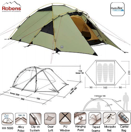 Robens X3GE Tent - 2010 Model from Robens for £250.00