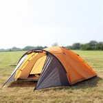 North Gear Camping Mars Waterproof 4 Man Dome Tent Orange