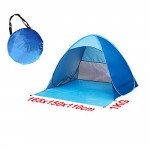 CMYKZONE 2-3 Person (165 * 150 * 110CM) Instant Pop up Tent Waterproof Portable Cabana Family Kids Beach Shelter Sun Shade, Baby Beach Play Tent for Camping Fishing Picnic - UV Protective (BLUE)