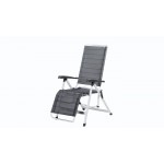 Outwell Nova Multi-Position Arm Chair with Leg Rest - Titanium