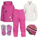 Trespass Candy Pop Girl's Ski Wear Package - Bubblegum