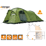 Vango Orchy 400 Family Tunnel-Dome Tent - 2011 Model