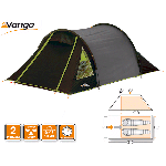 Vango Zetes 200 Tunnel Tent - 2011 Model