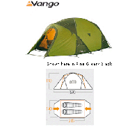 Vango Hurricane 200 4 Season Mountain Dome Tent - 2010 Model