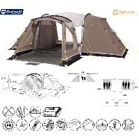 Outwell Michigan 6 Dome Tent - 2011 Model