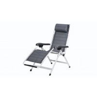 Outwell Hudson Arm Chair with Leg Rest - Titanium