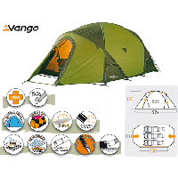 Vango Hurricane 300 4 Season Mountain Dome Tent - 2010 Model