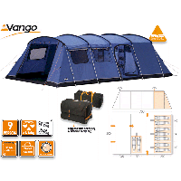 Vango Monte Verde 900 Family Tunnel Tent - 2011 Model