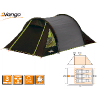 Vango Zetes 300 Tunnel Tent - 2011 Model