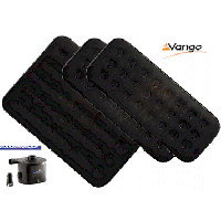 Vango Flocked Airbed Deal - 1 Double + 2 Single with FREE 4D Quickpump