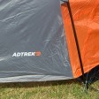 Adtrek Orange Double Skin Dome 4 Man Berth Camping Festival Family Tent