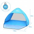 BFULL Pop Up Beach Tent with A Closable Door for 1-3 Man, Automatic Sun Tents Anti UV for Beach, Garden, Camping, Fishing, Picnic
