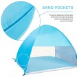 Active Era® Pop Up Beach Tent - Rated UPF 50+ for UV Sun Protection - Includes Carry Travel Bag & Tent Pegs