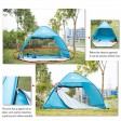 BFULL Pop Up Beach Tent with A Closable Door for 1-3 Man, Automatic Sun Tents Anti UV for Beach, Garden, Camping, Fishing, Picnic