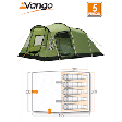 Vango Calisto 500 Tunnel Tent - 2011 Model