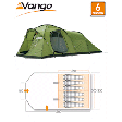 Vango Orchy 600 Family Tunnel-Dome Tent - 2011 Model