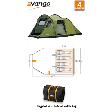 Vango Tigris 400 Family Tunnel Tent - 2011 Model